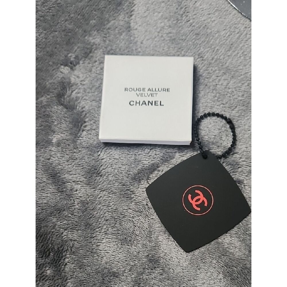 CHANEL White Box with Black Tag and Red Logo
